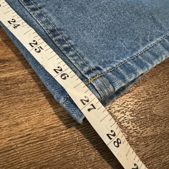 Woman Within Back Elastic Straight Leg Plus Size 20W Blue Denim Jeans Pockets - Picture 8 of 8